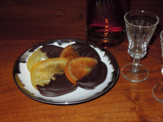 Fette di arance e limone caramellate al cioccolato fondente (2)